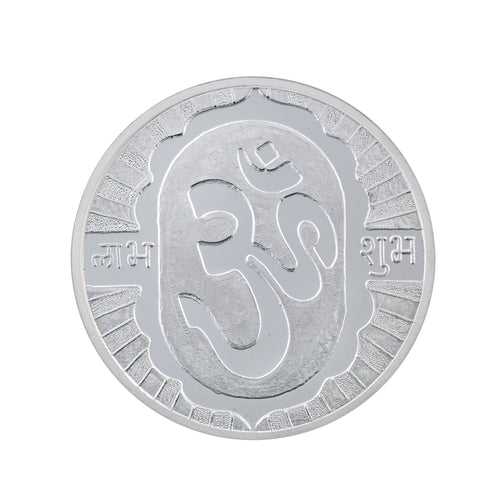 100 Gram Om  Silver Coin (999 Purity)