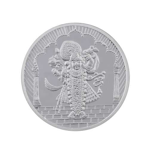 10 Gram Lord Srinath ji Silver Coin (999 Purity)