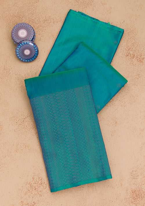 Blue Zariwork Pure Silk Saree