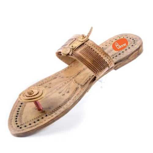 Pure Handicraft Kolhapuri For Men  Made In Best Quality  Leather Paduka(Khatav)