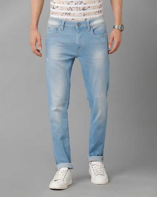 Men Skinny Fit Mid-Rise Light Fade Clean Look Stretchable Jeans