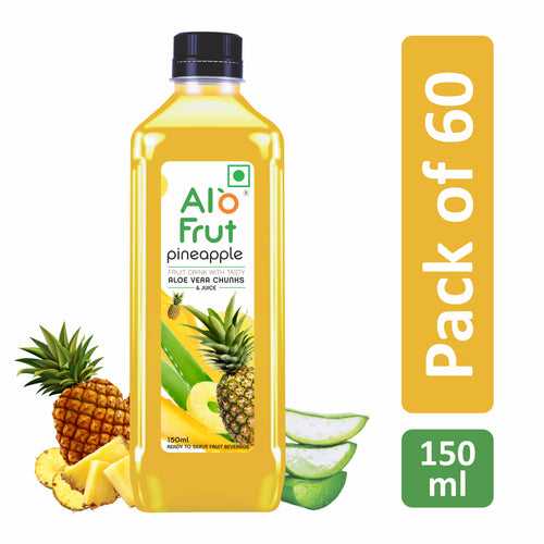 AloFrut Pineapple Aloevera Chunks & Juice 150ml (Pack of 60)