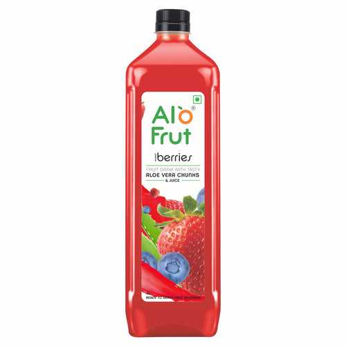 Alo frut Berries Aloevera Chunks & Juice 1ltr