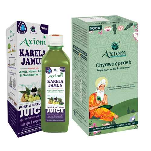 Axiom Chyawanprash 1kg & Karela Jamun 500ml