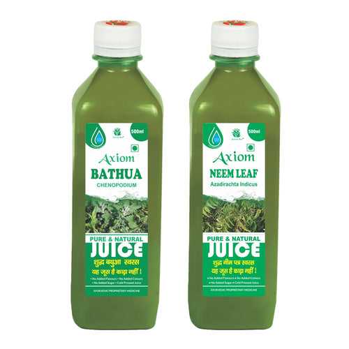 Stomach Combo (Bathua Juice 500ml + Neem Leaf Juice 500ml)