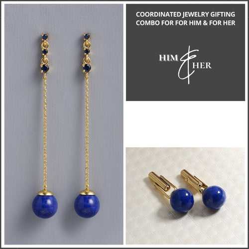 Lapis Jewelry Gift Combo For Him & Her