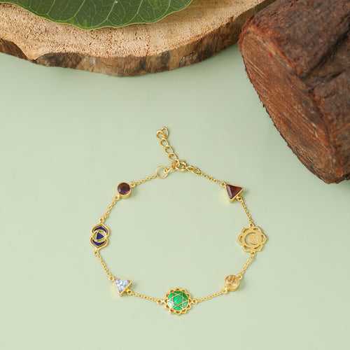 Chakra Chain Bracelet - Gold