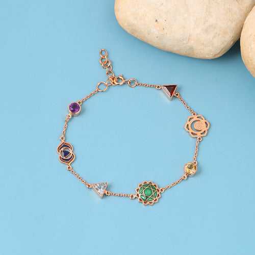 Chakra Chain Bracelet - Rose