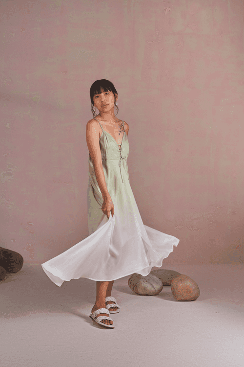 Green Sea lyocell maxi dress