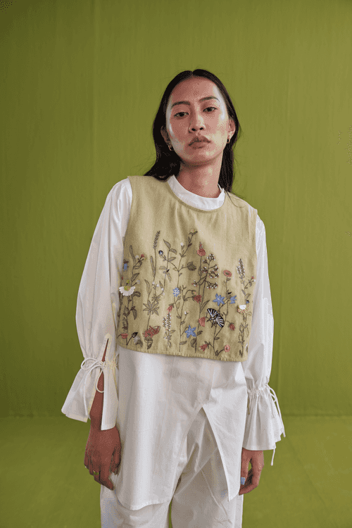 The Botanical Handwoven Organic Cotton Crop Top