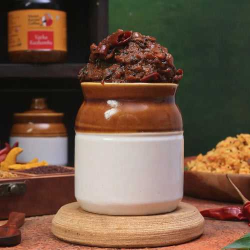 Spicy Tamarind Dal Gravy Paste (Vatha Kuzhambu Paste)
