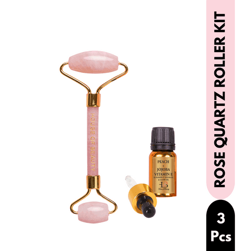 Rose Quartz Roller Kit (3 pieces)