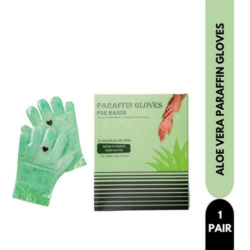 Aloe Vera Paraffin Hand Gloves (1 pair - 4 times reusable)