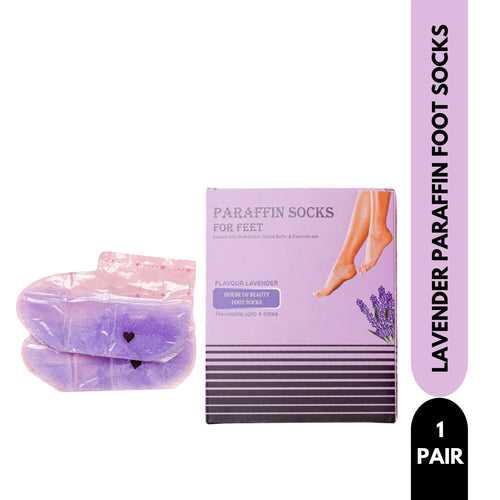 Lavender Paraffin Foot Socks (1 pair - 4 times reusable)