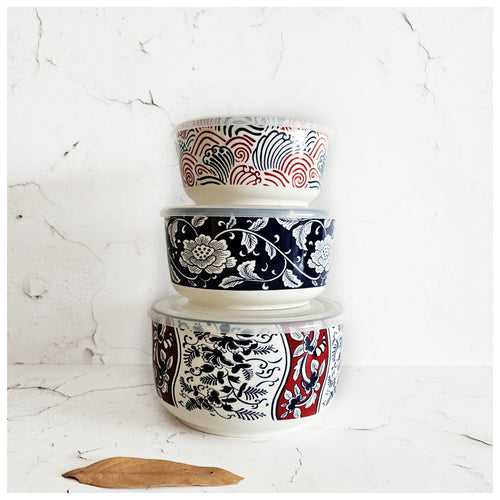 Ceramic - Orient Food Storage Containers Set of 3