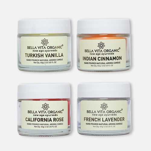 Aroma Scented Candles - Set of 4 x 60gm