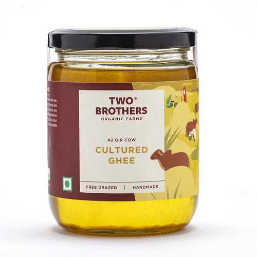 A2 Cow Cultured Ghee, Desi Gir Cow - Two Brothers Organic Farms