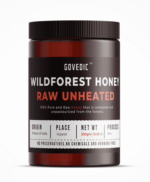 Govedic Wild Forest Honey | Raw Unheated Unpasteurized | Amber Jar