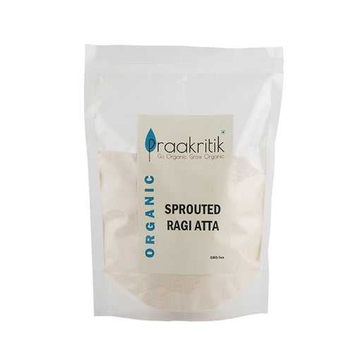 Praakritik Organic Sprouted Ragi Flour 500 gms