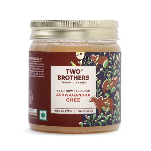 Ashwagandha Ghee, A2 Cultured - Two Brothers Organic Farms