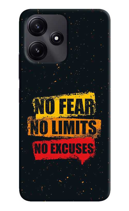 No Fear No Limits No Excuse Poco M6 Pro 5G Back Cover