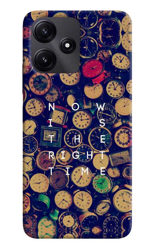 Now is the Right Time Quote Poco M6 Pro 5G Back Cover