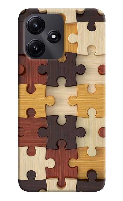 Wooden Puzzle Poco M6 Pro 5G Back Cover