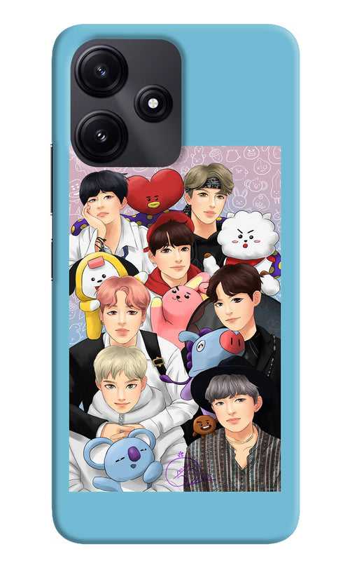 BTS with animals Poco M6 Pro 5G Back Cover