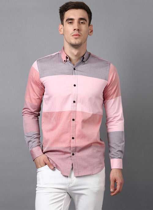 Pastel Color Blocked Shirt