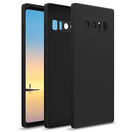 Black Original Camera Safe Silicone case for Samsung Note 8