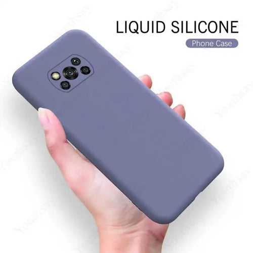 Blue Camera Original Silicone Case for Poco X3 Pro