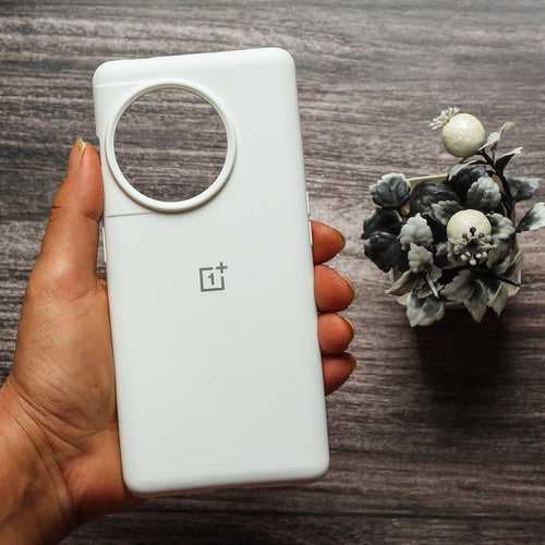 White Original Silicone case for Oneplus 11