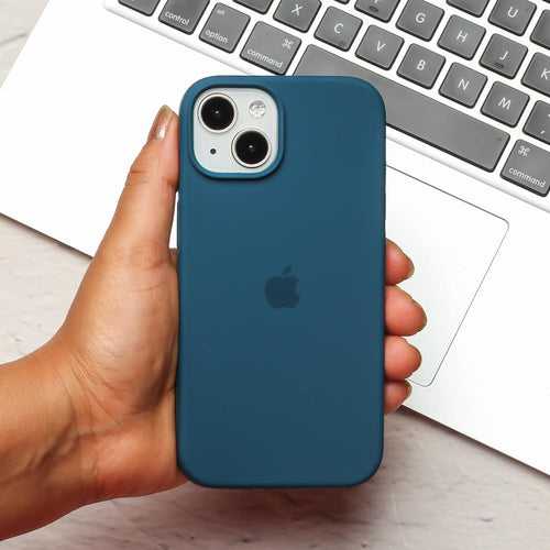 Blue Original Silicone case for Apple iphone 14