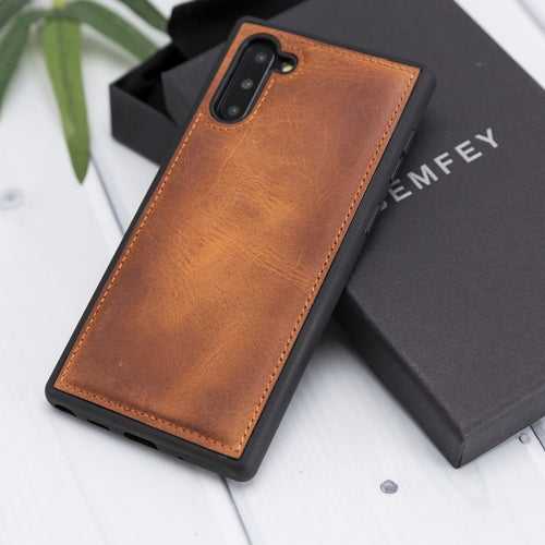 Brown Puloka Leather Case for Samsung Note 10 Plus