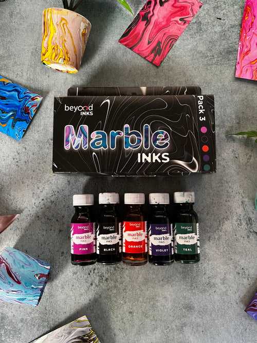 Marble Inks - Pack 3 (5 Colors)