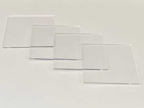 DIY Square Coasters - Transparent