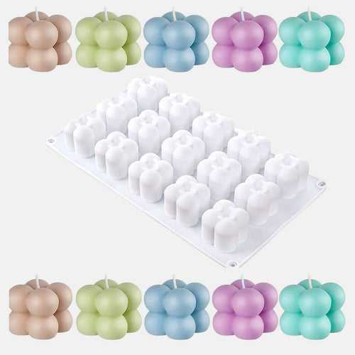 AuraDecor Small Bubble Candle 15 Cavity Mould