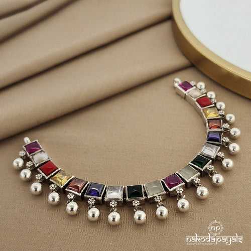 Simple Navarathna Choker ( N9148)