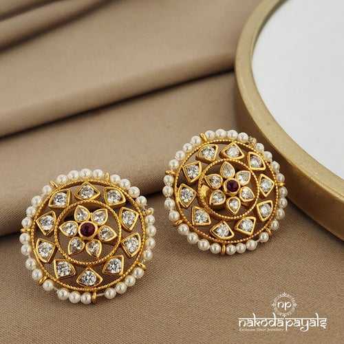 Gorgeous Floral Studs (Ge6974)