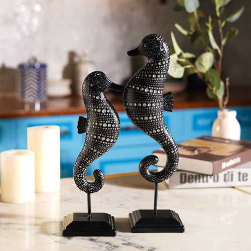 Tribal Tide: African Sea Horse Decor