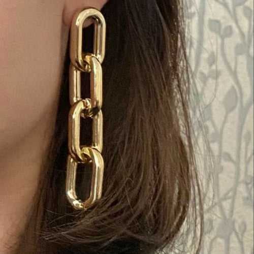 Thick Link Chain Earrings