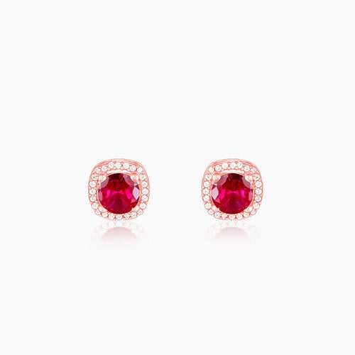 Rose Gold Classy Pink Earrings