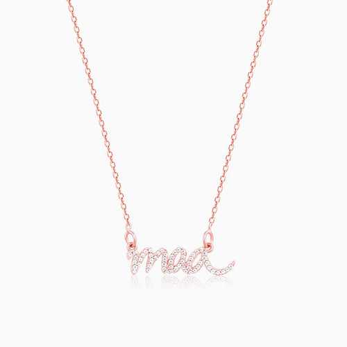 Rose Gold Maa Necklace