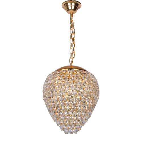 Gold Drop Crystal Chandelier (400mm)