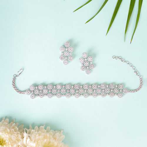 Jahan Diamond Choker Necklace set