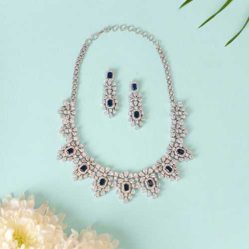 Jenny Sapphire Diamond Necklace Set