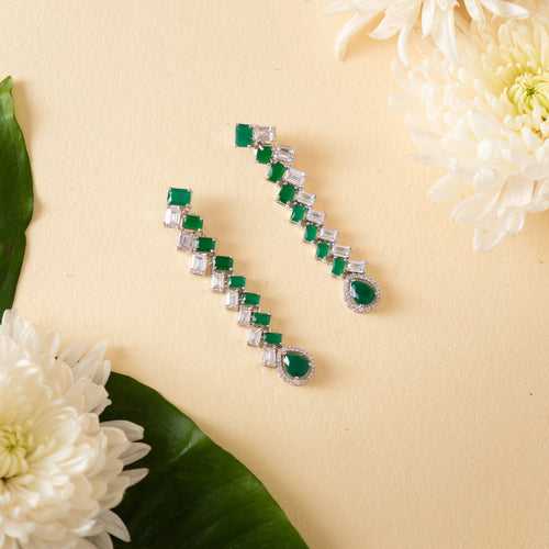 Jasrahita Emerald Diamond Earrings