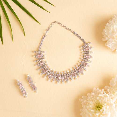 Jessica Rose Gold Diamond Necklace Set