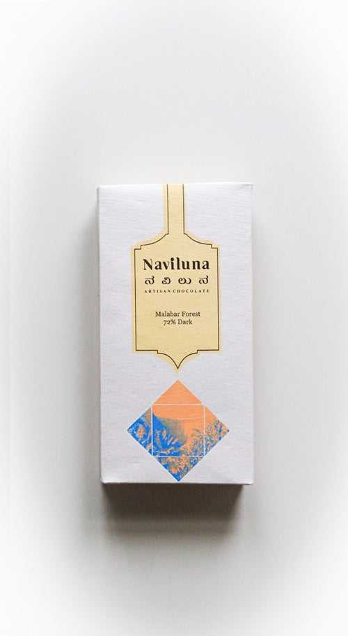 NAVILUNA 72% Malabar Forest Single Origin Chocolate Bar
