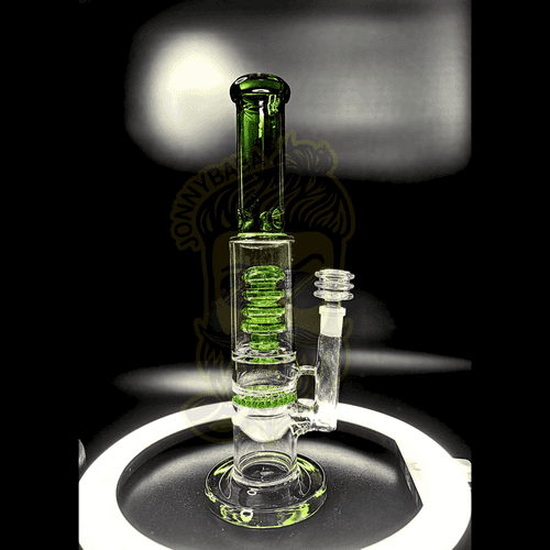 Glass Bong - Spiral of Life Dual Percolator 12"